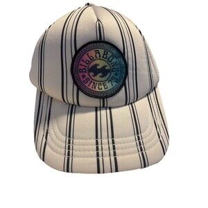 BILLABONG WOMENS HERITAGE MASHUP ADJUSTABLE TRUCKER HAT Logo Patch Surf BeachY2K